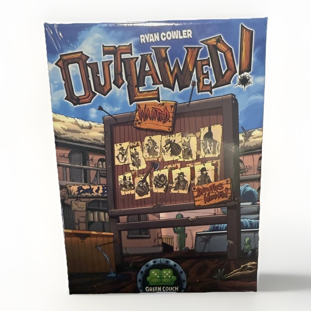 Outlawed! - Family Western Strategy Card Game- Sealed Green Couch Board Games